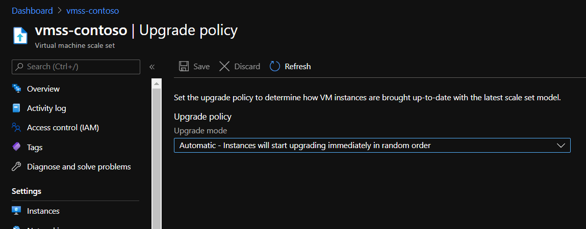 Upgrade Policy Automatic
