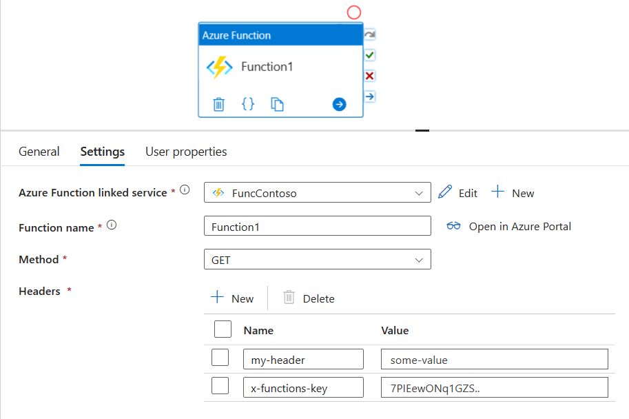 Passing Azure Function parameters in request headers